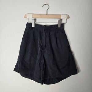 Good American Boss A- Line Shorts Size 0 Black High Rise